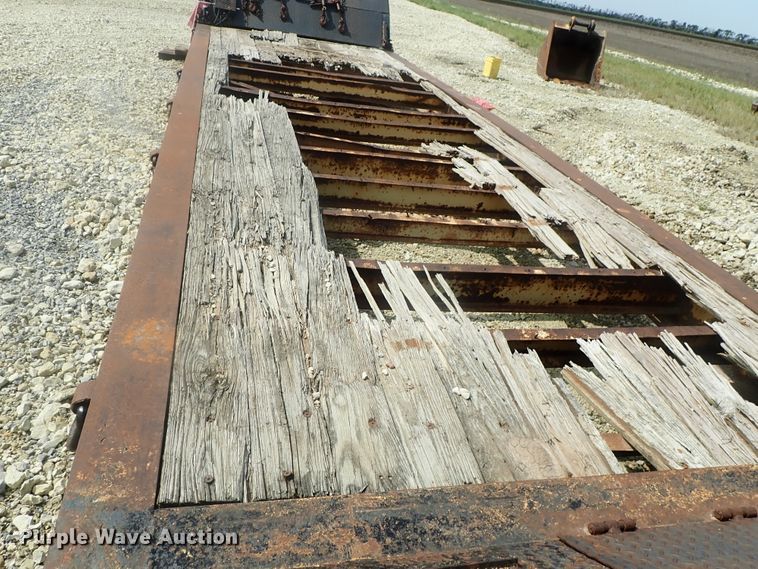 image for item DC3318 1975 Dakota 1755DC8 lowboy equipment trailer