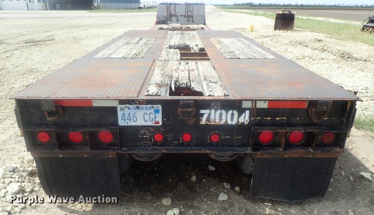 image for item DC3318 1975 Dakota 1755DC8 lowboy equipment trailer