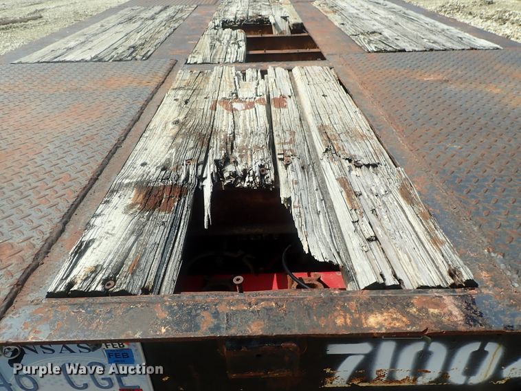 image for item DC3318 1975 Dakota 1755DC8 lowboy equipment trailer