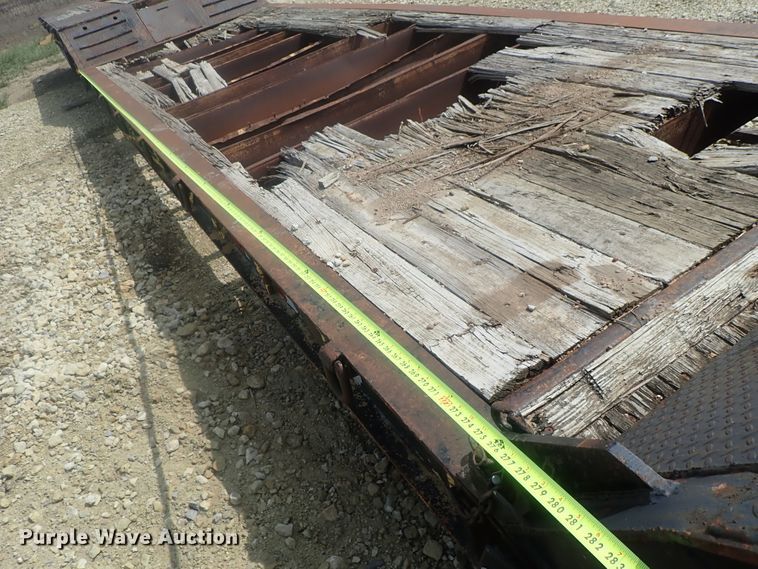 image for item DC3318 1975 Dakota 1755DC8 lowboy equipment trailer