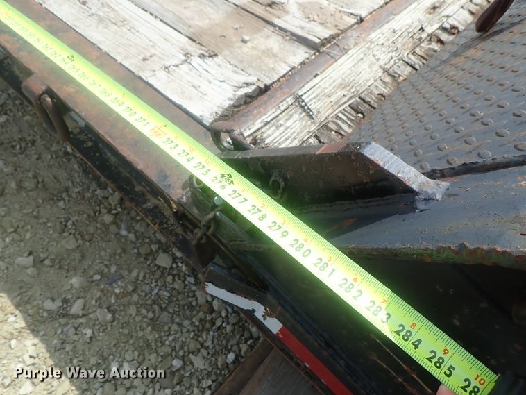 image for item DC3318 1975 Dakota 1755DC8 lowboy equipment trailer