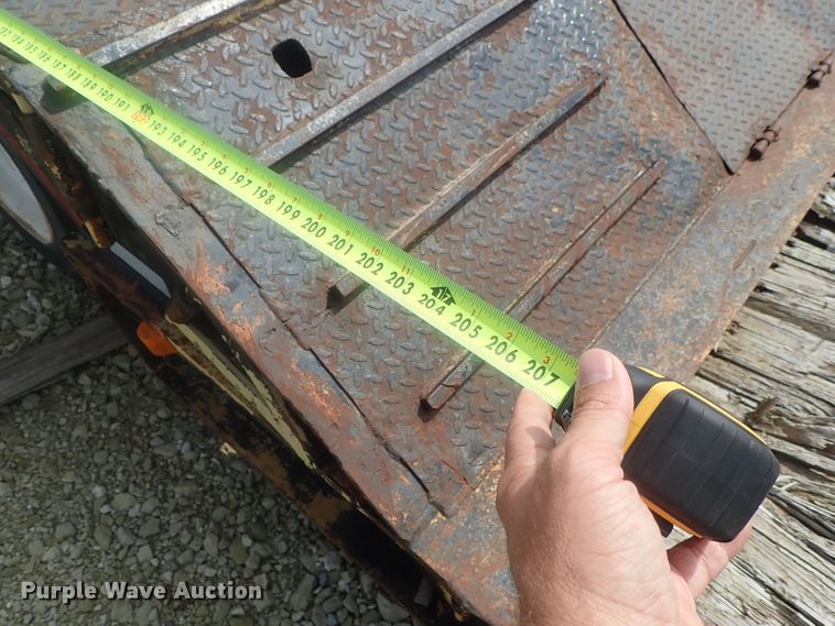 image for item DC3318 1975 Dakota 1755DC8 lowboy equipment trailer