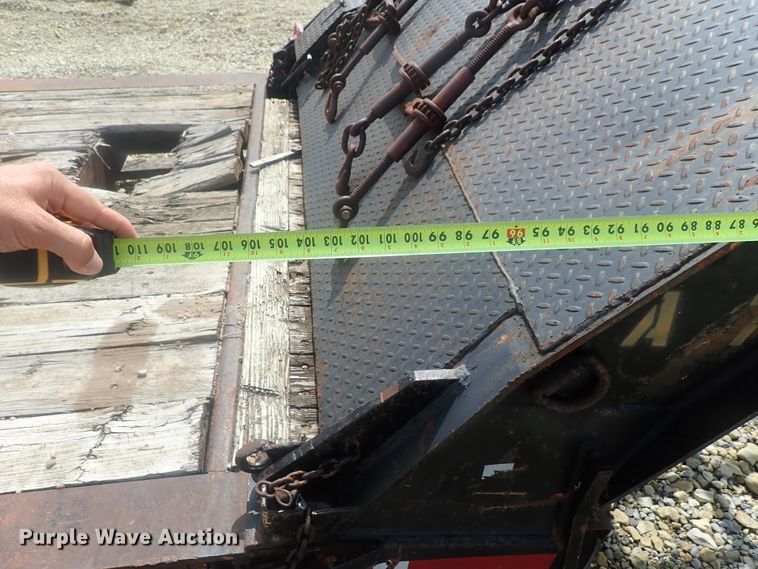 image for item DC3318 1975 Dakota 1755DC8 lowboy equipment trailer