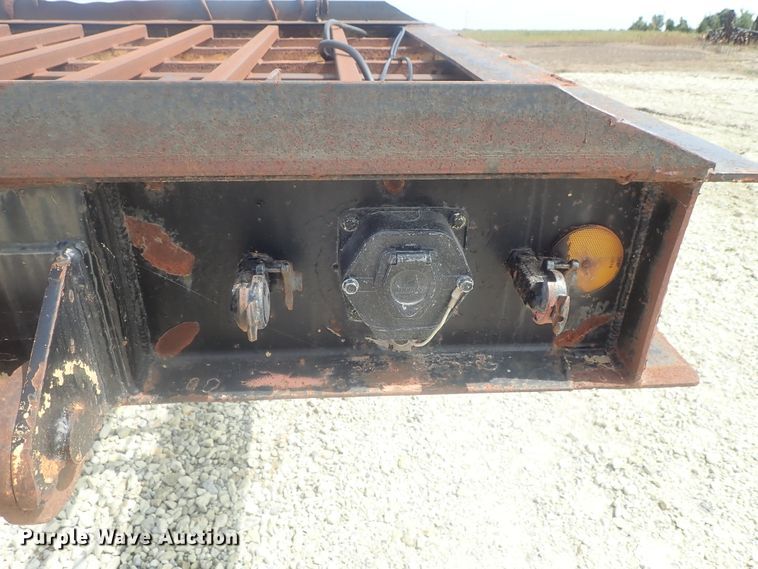 image for item DC3318 1975 Dakota 1755DC8 lowboy equipment trailer