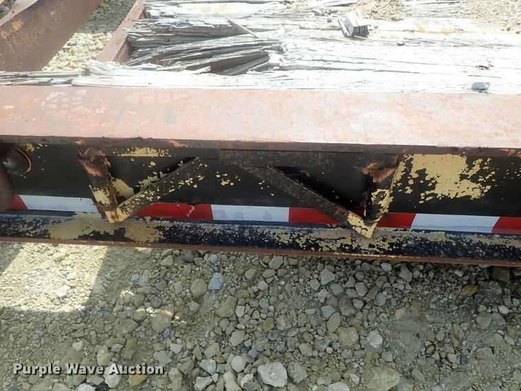 image for item DC3318 1975 Dakota 1755DC8 lowboy equipment trailer