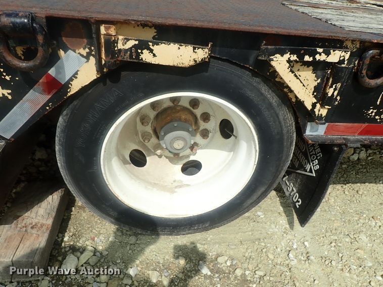 image for item DC3318 1975 Dakota 1755DC8 lowboy equipment trailer