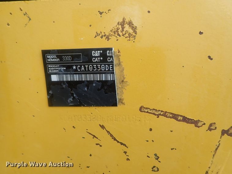 image for item DE0742 2007 Caterpillar 330D L  excavator