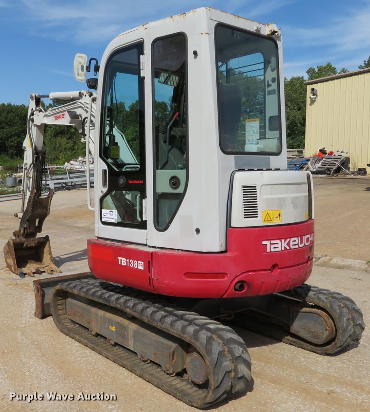 image for item DH1174 2008 Takeuchi TB138FR  mini excavator