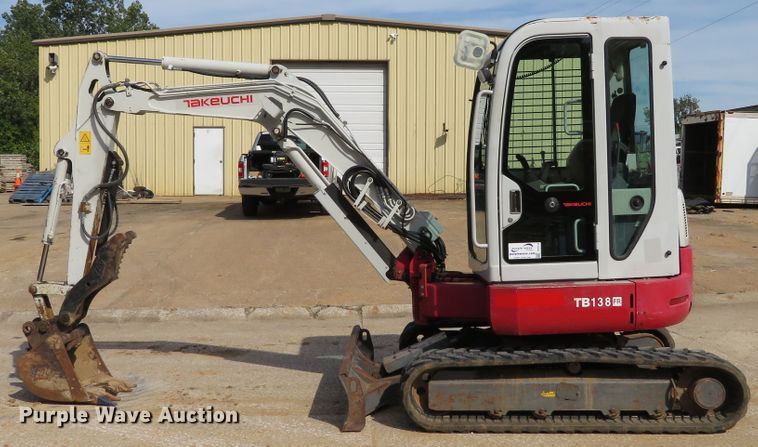 image for item DH1174 2008 Takeuchi TB138FR  mini excavator
