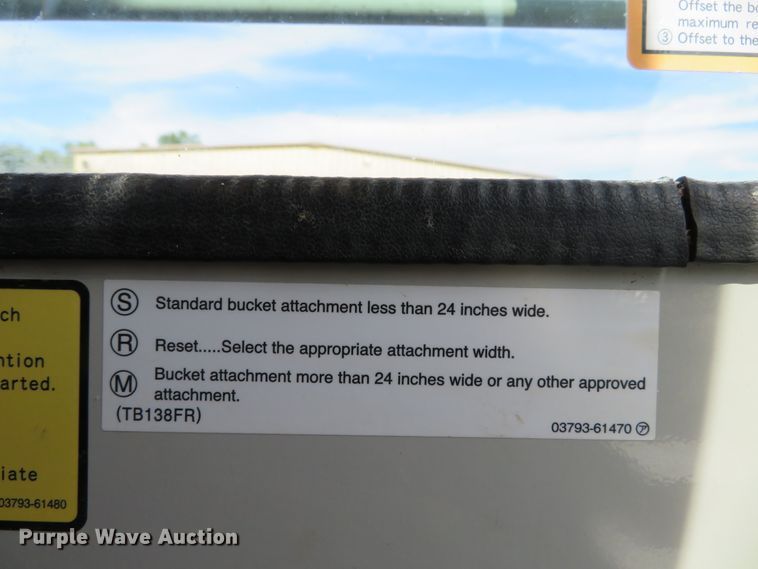 image for item DH1174 2008 Takeuchi TB138FR  mini excavator