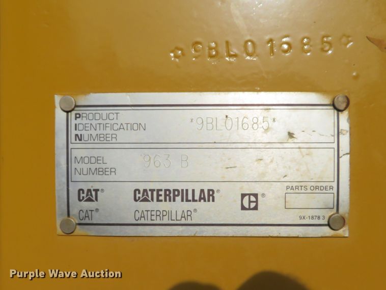 image for item DH1176 1997 Caterpillar 963B  trackloader