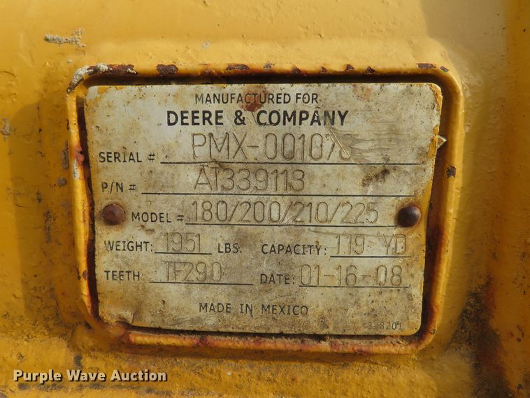 image for item DH1177 2007 John Deere 200C LC  excavator