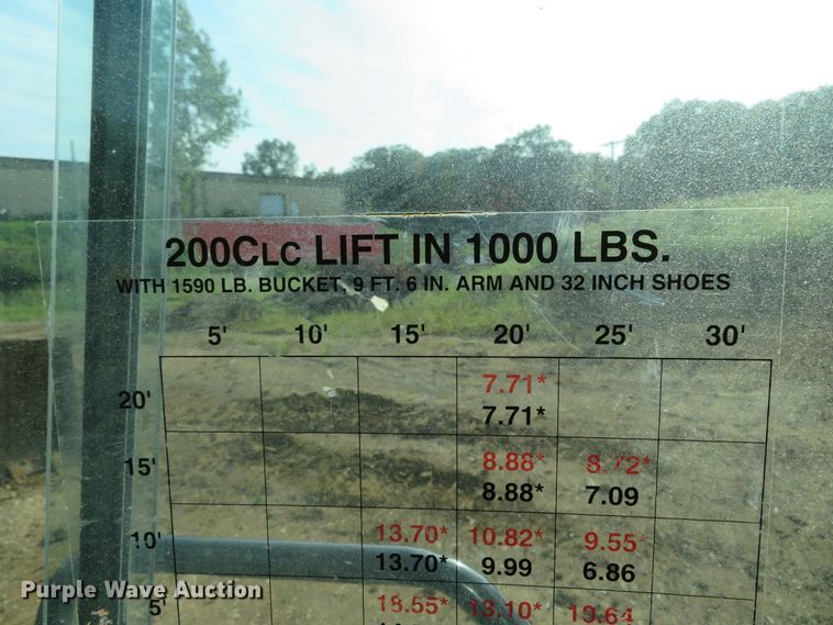 image for item DH1177 2007 John Deere 200C LC  excavator