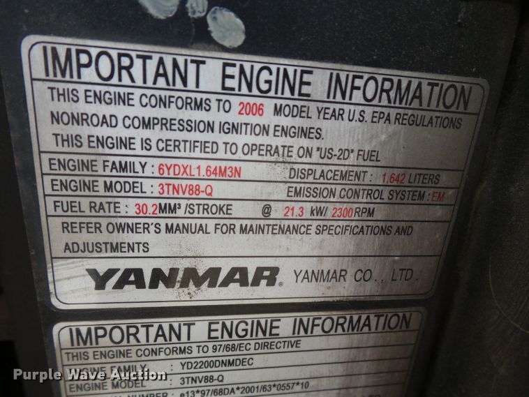 image for item DH3920 2006 Takeuchi TB135  mini excavator