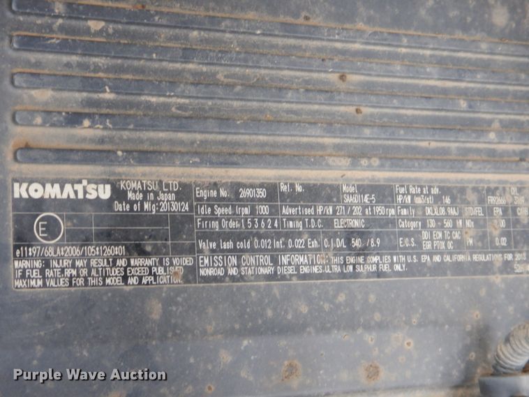 image for item DI0430 2014 Komatsu PC360LC-10  excavator