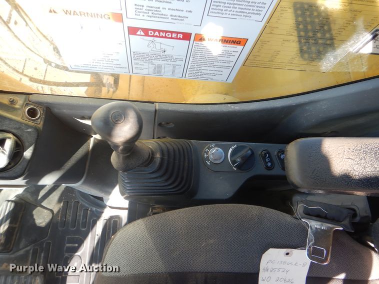 image for item DI0433 2011 Komatsu PC138USLC-8  excavator