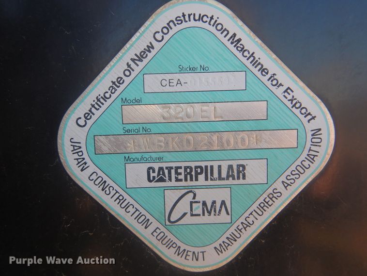 image for item DI0434 2013 Caterpillar 320EL  long reach excavator