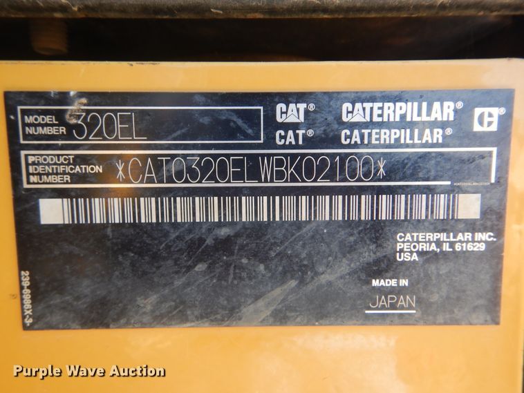 image for item DI0434 2013 Caterpillar 320EL  long reach excavator
