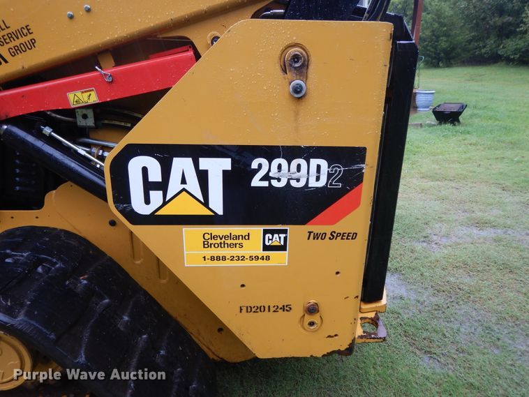 image for item DI7730 2016 Caterpillar 299D2  tracked skid steer loader