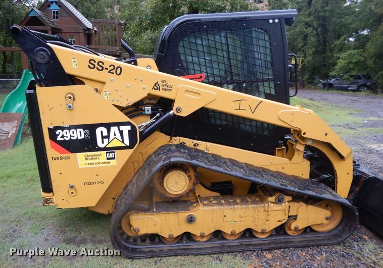 image for item DI7730 2016 Caterpillar 299D2  tracked skid steer loader
