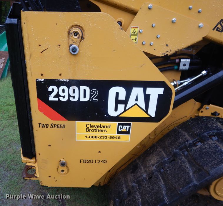 image for item DI7730 2016 Caterpillar 299D2  tracked skid steer loader