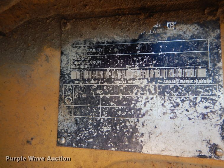 image for item DI8303 2005 Caterpillar 303 CR  mini excavator