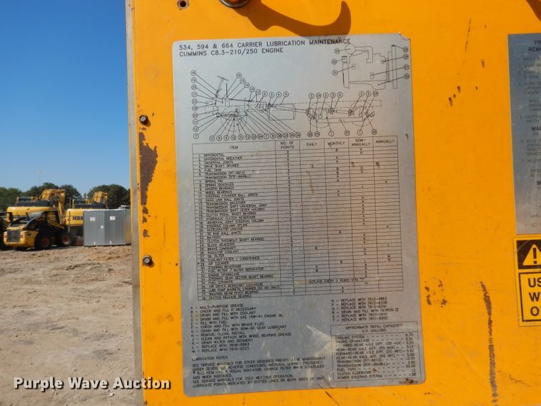 image for item DJ6541 2000 Badger 460 Hydro-Scopic  rubber tire excavator