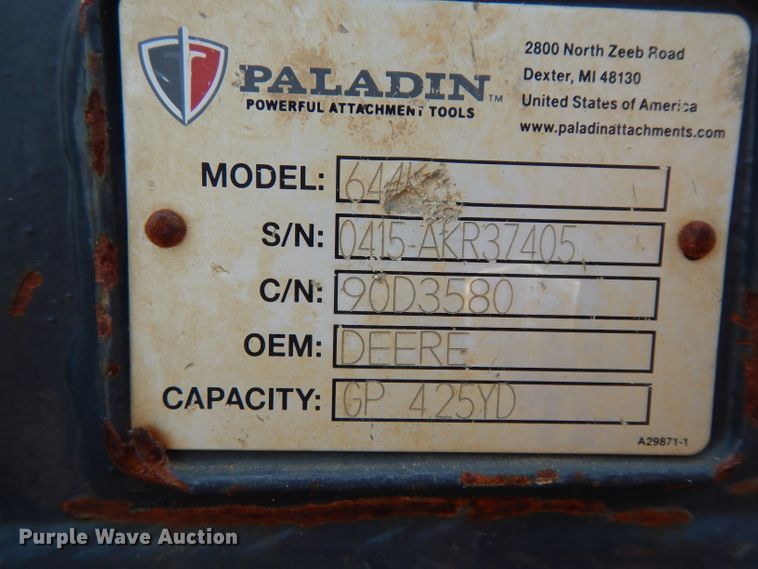 image for item DJ6546 2017 John Deere 644K  wheel loader