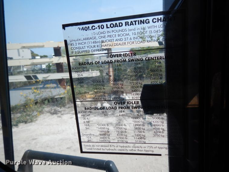 image for item DJ6547 2013 Komatsu PC240LC-10  excavator