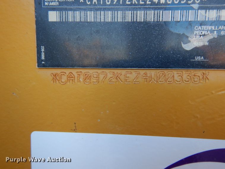 image for item DJ6550 2012 Caterpillar 972K  wheel loader