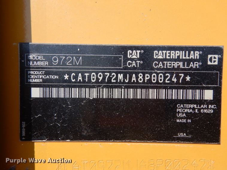 image for item DJ6551 2014 Caterpillar 972M  wheel loader