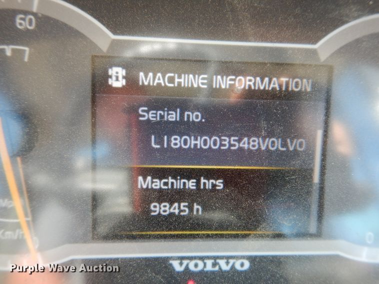 image for item DJ6554 2015 Volvo L180H  wheel loader