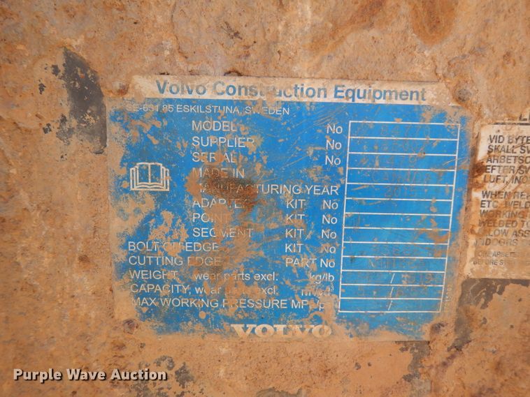 image for item DJ6554 2015 Volvo L180H  wheel loader