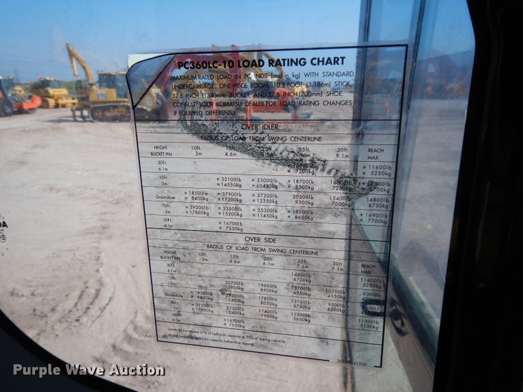 image for item DJ6557 2014 Komatsu PC360LC-10  excavator