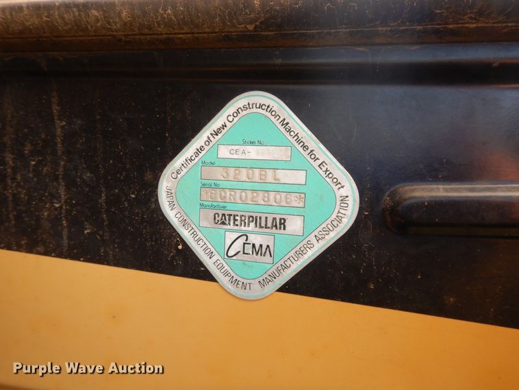 image for item FR9020 1998 Caterpillar 320BL  excavator