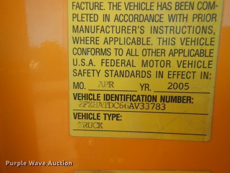 image for item FT9006 2006 Sterling L-Line  dump truck