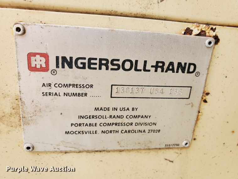 image for item FY9241 Ingersoll Rand P-100B  air compressor