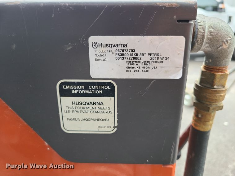 image for item GO9321 Husqvarna FS3500G concrete saw