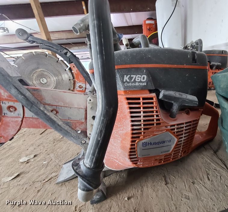 image for item GO9326 (2) Husqvarna K760 Cut-N-Break concrete saws