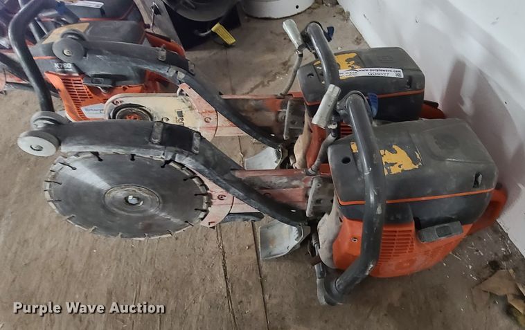 image for item GO9327 (2) Husqvarna K760 Cut-N-Break concrete saws