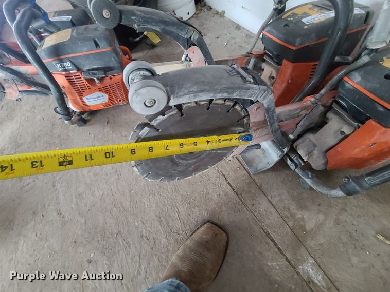 image for item GO9327 (2) Husqvarna K760 Cut-N-Break concrete saws