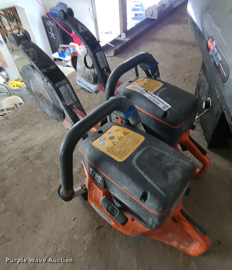 image for item GO9328 (2) Husqvarna K760 Cut-N-Break concrete saws