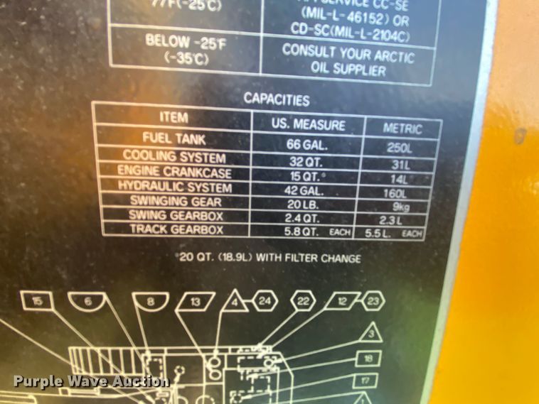 image for item HA9642 1987 John Deere 490  excavator