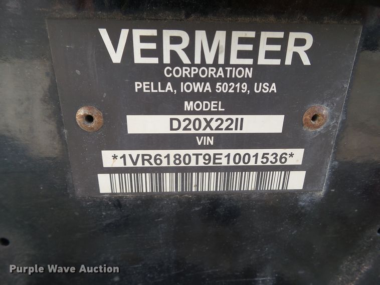 image for item HF9575 2014 Vermeer D20X22  directional boring unit