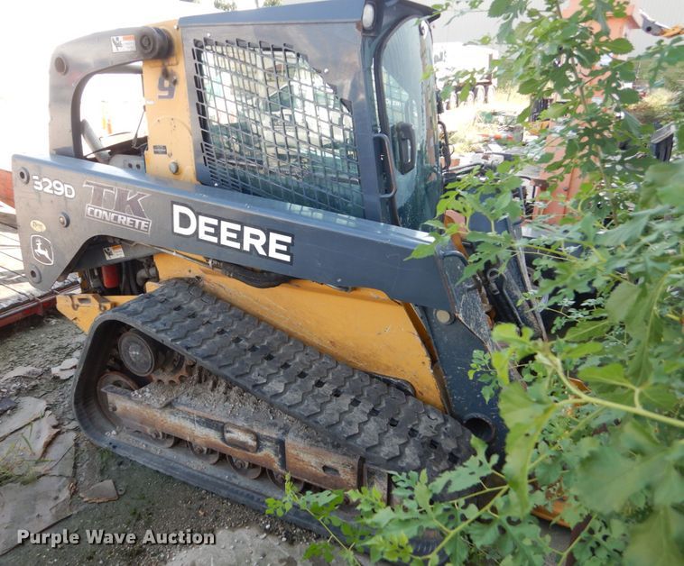 image for item HP9807 2012 John Deere 329D  tracked skid steer loader