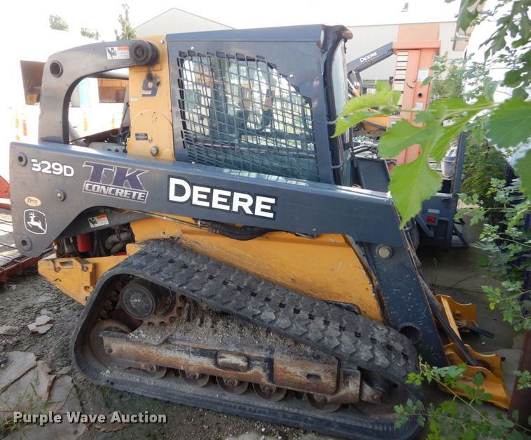 image for item HP9807 2012 John Deere 329D  tracked skid steer loader