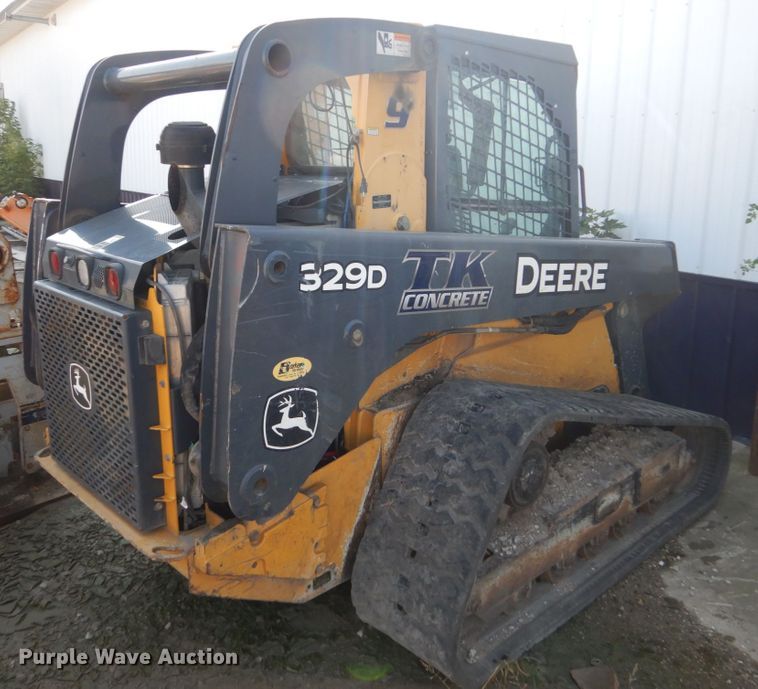 image for item HP9807 2012 John Deere 329D  tracked skid steer loader