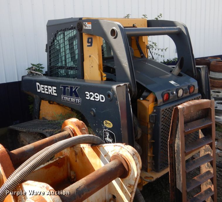 image for item HP9807 2012 John Deere 329D  tracked skid steer loader