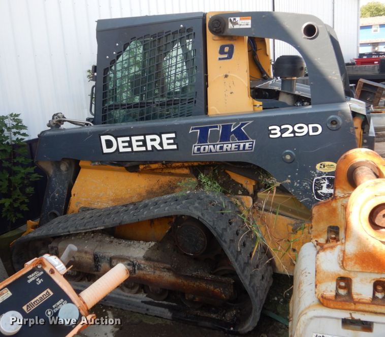 image for item HP9807 2012 John Deere 329D  tracked skid steer loader