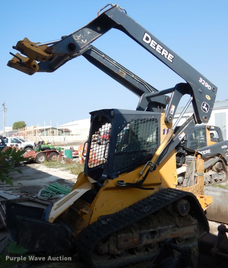 image for item HP9808 2012 John Deere 329D  tracked skid steer loader